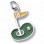 Sterling Silver Golf Green Charm