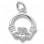 Claddagh Charm offered in 5 choices of metal.