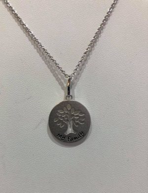 Sterling Silver My Family Tree Necklace