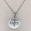 Sterling Silver Faith Disc with Diamond Cross Necklace-Grace Collection