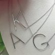 Sterling Silver Hanging Initials