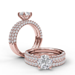 Diamond-Encrusted Engagement Ring