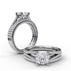 Solitaire With Pave Band