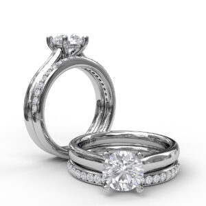 Classic Solitaire With Peek A Boo Diamond