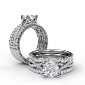 Twist Diamond Engagement Ring