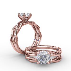 Elegantly Twisted Engagement Ring