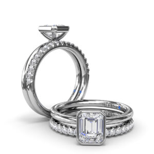 Modest Solitaire Diamond Engagement Ring