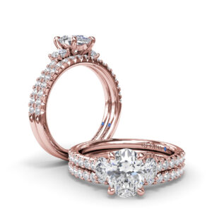 Dynamic Trio Diamond Engagement Ring