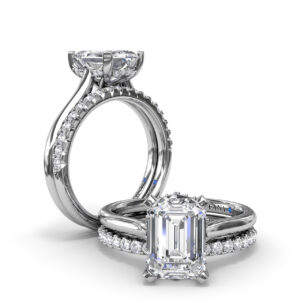 Timeless Hidden Halo Diamond Engagement Ring