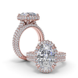 Opulent Halo Diamond Engagement Ring