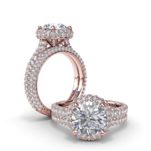 Diamonds Galore Halo Engagement Ring