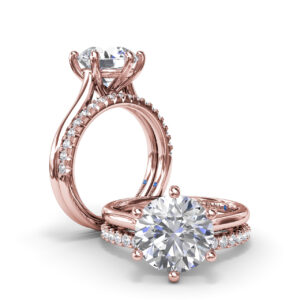 Six Prong Diamond Engagement Ring