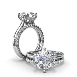 Six Prong Diamond Engagement Ring