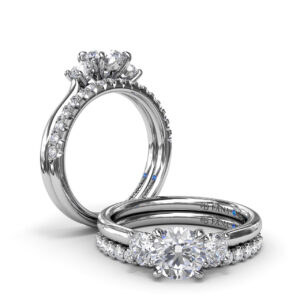 Petite Three-Stone Diamond Engagement Ring